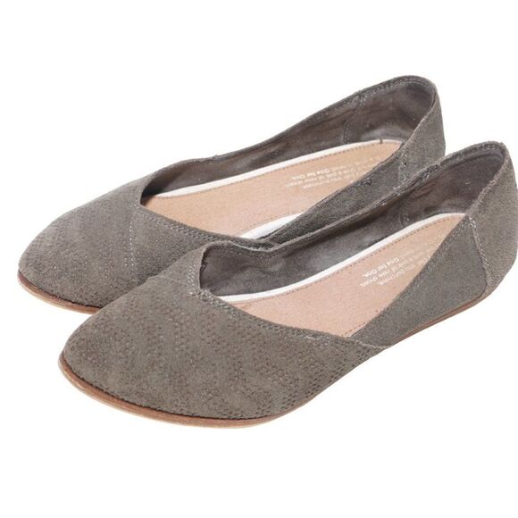 Toms Olive Jutti Neat Pointed Toe Flats, Size 6.5 - Picture 4 of 10